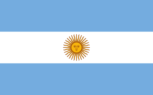 Argentina flag boot sticker